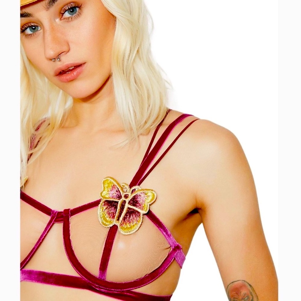 NWT! For Love and Lemons Papillon bra ( M )